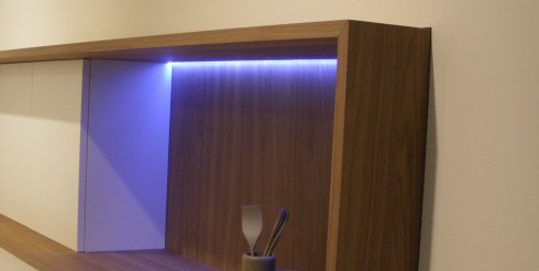 Hueco decorativo con luz LED incorporada.